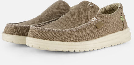 HEYDUDE Mikka Braided Instappers groen Canvas - 40,41,42,43,44,45,46