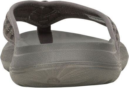 HEYDUDE Myers Flip Nu Prep Katoenmix Heren Zwart/Granietgrijs Flip Flops - EU 42 / UK 8