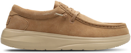 HEYDUDE Suede Sneakers Heren - Bruin - Maat 41 - Suède Brown