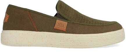 HEYDUDE Sunapee Coastline Slip-On Sneakers Heren olijfgroen - 42