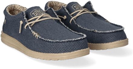 HEYDUDE Wally Braided Blauw - 45