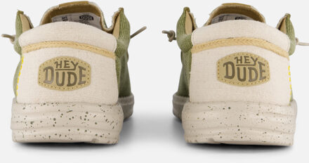 HEYDUDE Wally Coastline Jute Instappers groen - 40,41,42,43,44,45