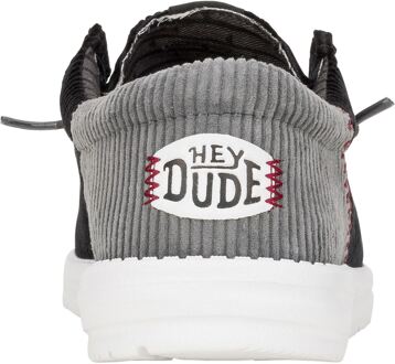 HEYDUDE Wally Funk Corduroy Textiel Herenschoenen Zwart - EU 46 / UK 11