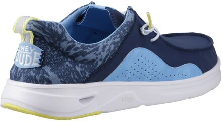 HEYDUDE Wally Hey2O Actieve Polyester Heren Moccasins Schoenen Sargasso Blauw/Alaskablauw - EU 42 / UK 8