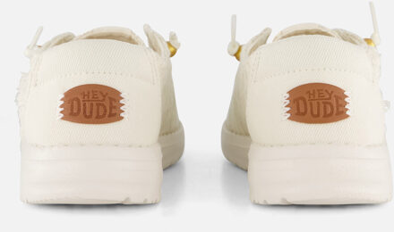 HEYDUDE Wendy Crochet Instappers wit Textiel - 41,36,37,38,39,40