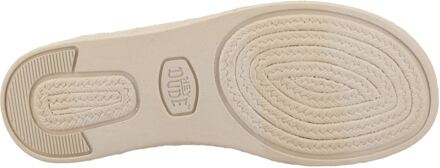 HEYDUDE Wendy Espadrille Retro Palm Katoenmix Dames Lichtroze/Witte Espadrilles