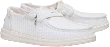 HEYDUDE Wendy Frayed Canvas Slip-On Sneakers Dames - 38