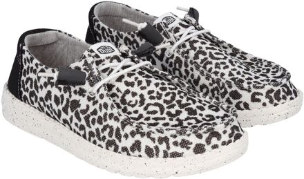 HEYDUDE Wendy Leopard Slip-On Sneakers Dames zwart - beige - 37