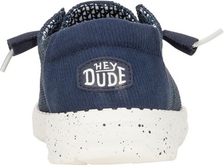 HEYDUDE Wendy Stretch Mesh Polyester Vrouwen Navy Loafers - EU 39/ UK 6