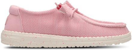 HEYDUDE Wendy Stretch Sox Sneakers Dames - Bruin - Maat 41 - Canvas Brown