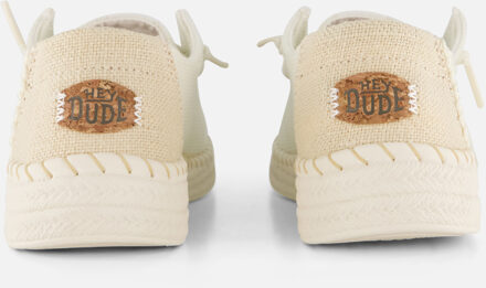 HEYDUDE Wendy Woven Instappers wit Textiel - 40,36,37,39,41