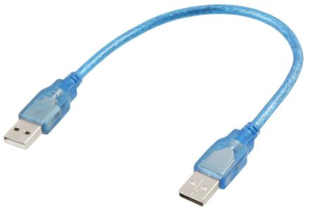HFES 30 cm 1 Ft USB 2.0 Type A/A Male naar Male Extension Cable Cord Blue