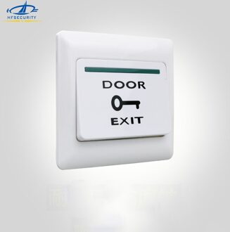 HFSECURITY Deur EXIT 86mm Deur Release GEEN NC Out Knop Toegangscontrole Accessoires Deur Schakelaar Rood