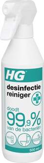 HG Desinfectie Reiniger doodt 99,9% van de bacteriën 500 ML  + 1 x gratis microvezeldoek