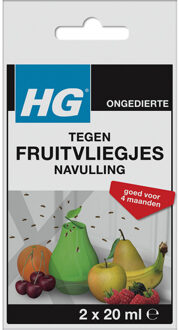 HG HGX fruitvliegjesval navulling 2x 20ml