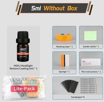 Hgkj Diy Koplamp Restauratie Polijsten Kits Koplamp Schoon Kit Koplamp Loopvlakvernieuwing Kit Set Koplamp Opknappen Reparatie Gereedschap