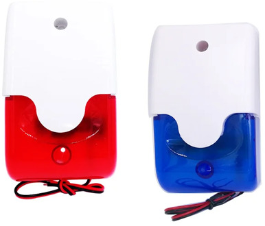 HH-103 Mini strobe siren indicator light sound alarm lamp flashing light wired red 12V 24V 220V 110DB