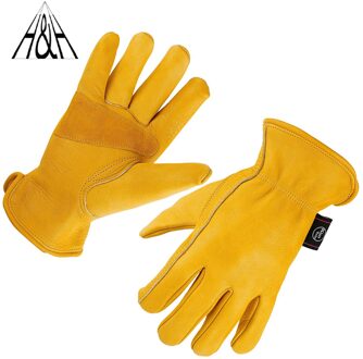 Hhprotect Versterkte Lederen Werkhandschoenen Met Palm Patch XL