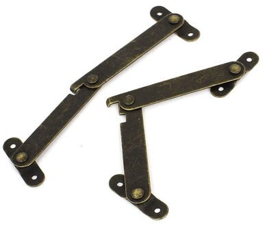 Hhtl-Meubels Doos Draaibaar Folding Deksel Ondersteuning Scharnier Brons Tone 4 Stuks