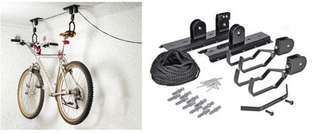 HI Fiets lift - fiets ophangen opslagsysteem - max. 20 kg - plafond ophangsysteem voor fietsen
