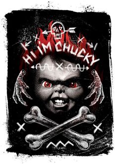Hi I'm Chucky T-shirt - Wit - M