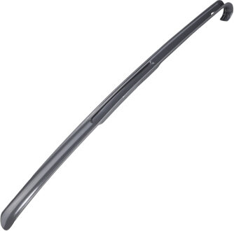 Hi Schoenlepel lang - 64 cm - kunststof - grijs - met haak