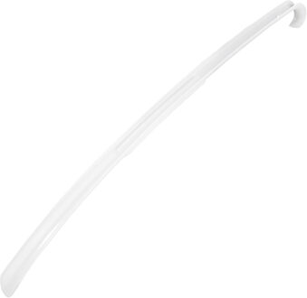 Hi Schoenlepel lang - 64 cm - kunststof - wit - met haak