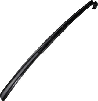 Hi Schoenlepel lang - 64 cm - kunststof - zwart - met haak