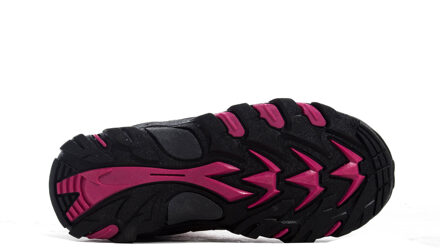 Hi-Tec Blackout Mid Polyester Soft Shell Meisjes Donkerroze/Fuchsia Wandelschoenen