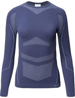 Hi-Tec Dames buraz base layer top met lange mouwen Blauw - S / M