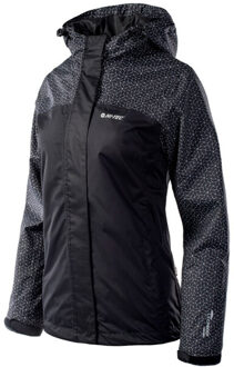 Hi-Tec Dames monsa ii licht waterdicht jasje Zwart - XXS