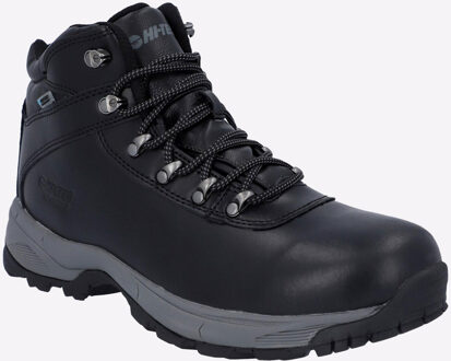 Hi-Tec Eurotrek Lite Waterproof Faux Leren Heren Zwarte Wandelschoenen - maat