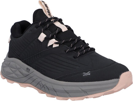 Hi-Tec Fuse Trek Polyester Dames Sneakers Zwart/Steen Grijs/Cameo Roze - EU 42 / UK 8