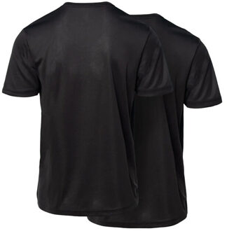Hi-Tec Heren jodin training t-shirt (set van 2) Zwart - L