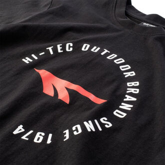 Hi-Tec Heren olen t-shirt Zwart - L