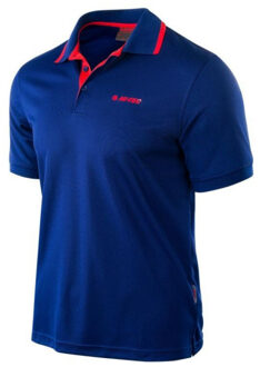 Hi-Tec Heren polo shirt met contrast paneel Blauw