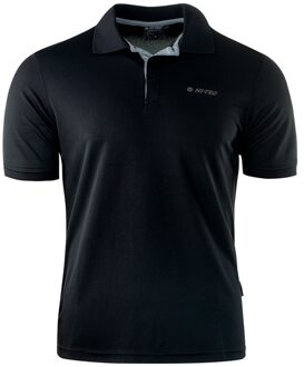 Hi-Tec Heren polo shirt met contrast paneel Zwart - L