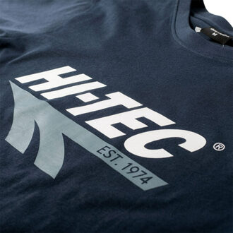 Hi-Tec Heren retro t-shirt - maat L Blauw
