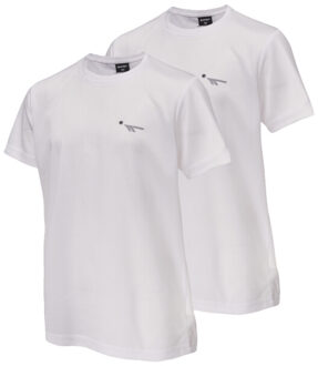 Hi-Tec Kinder/kids jodin t-shirt met korte mouwen (set van 2) Wit - 152