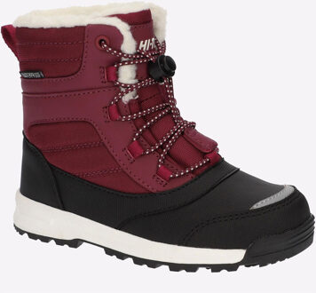 Hi-Tec Leo Nylon Winterlaarzen Voor Meisjes En Jongens Van Berry Tot De Kuit Donkerrood - EU 34 / UK 2