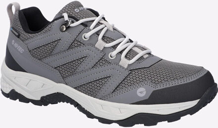 Hi-Tec Saunter WP Polyester Mesh Heren Grijze Wandelschoenen Grijs
