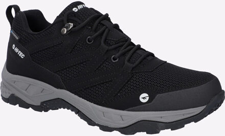Hi-Tec Saunter WP Polyester Mesh Heren Zwarte Wandelschoenen - maat