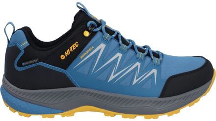Hi-Tec Stealth Low Heren Wandelschoenen Van Polyester In Blauw/zwart/geel
