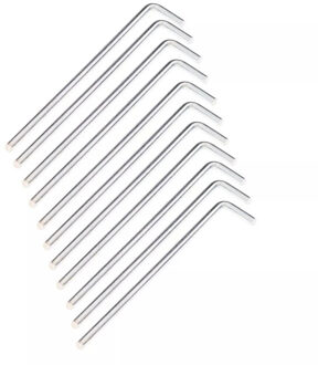 Hi-Tec Tentharing (pakket van 10) Zilver - One size