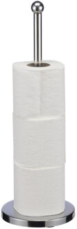 Hi Toiletrolhouder - 42 cm - RVS zilver - wc-rol houder - houder voor toiletrollen/toiletpapier