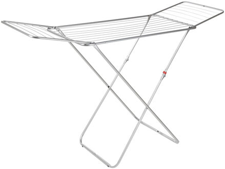 Hi Wasrek/droogrek - zilver - metaal - 171 x 54 x 89 cm - max 15 kg - ophangen
