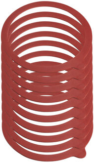 Hi Weckpot inmaakringen - 30x - rubber - rood - 11 cm - voor weckpotten