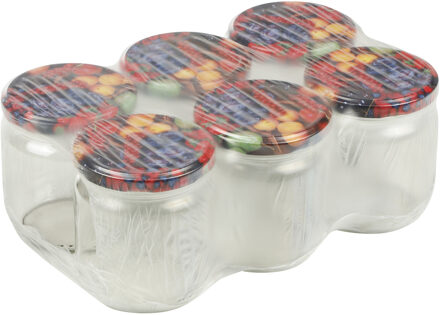 Hi Weckpotten/inmaakpotten met schroefdop - set 6x - 540 ml - glas
