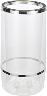 Hi Wijnkoeler transparant kunststof - 12 x 23 cm - Champagnekoeler - Flessenkoeler