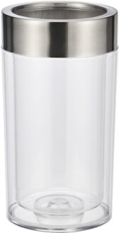 Hi Wijnkoeler transparant kunststof met RVS ring 19 cm - Koelelementen